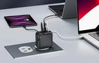 Wall charger INVZI GanHub 3x USB-C, 140W, EU/UK/AU/US (black), INVZI GH14013