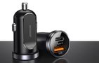 Car charger Joyroom C-A08, 1x USB QC3.0, 1x USB-C PD 30W (black), Joyroom C-A08