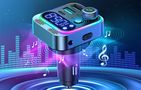 FM transmitter for Joyroom JR-CL16, USB + USB-C, 48W (black), Joyroom JR-CL16