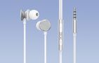 Wired Earphones JR-EW03, Half in Ear (Silver), Joyroom JR-EW03 Silver