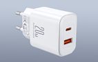 Charger Flash Joyroom  JR-TCF05, (EU) 20W A+C (white), Joyroom JR-TCF05 White