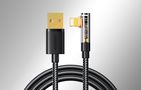 Angle Cable to USB-A / Lightning / 1.2m Joyroom S-UL012A6 (black), Joyroom S-UL012A6 1.2m Black