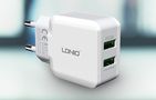 Wall charger LDNIO A2202, 2x USB, 12W (white), LDNIO A2202 EU