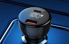 LDNIO C101 Car Charger, USB + USB-C, 100W + USB-C to USB-C Cable (Black), LDNIO C101 Type C-Type C