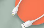 USB to Lightning cable LDNIO LS540, 2.4A, 0.2m (white), LDNIO LS540 lightning