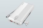 Powerbank LDNIO PL1013, 10000mAh + 3in1 cable (white), LDNIO PL1013