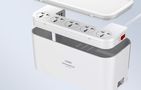 Power strip with organizer, 5x AC, 3x USB, LDNIO SN5309, EU/US, 2500W (white), LDNIO SN5309