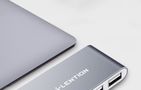 Lention 4in1 Hub USB-C to USB 3.0 + 2x USB 2.0 + USB-C (gray), Lention CB-TP-C13-GRYNA2