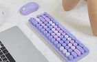 Wireless keyboard + mouse set MOFII Bean 2.4G (Purple), MOFII SMK-676367 Purple