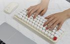 Wireless keyboard + mouse set MOFII Bean 2.4G (White-Beige), MOFII SMK-676367A WB