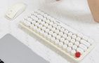 Wireless keyboard + mouse set MOFII Bean 2.4G (White-Beige), MOFII SMK-676367A WB