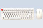 Wireless keyboard + mouse set MOFII Bean 2.4G (White-Beige), MOFII SMK-676367A WB