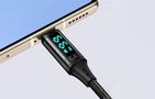 Cable USB to USB-C Mcdodo CA-1080 with display , 66W, 6A, 1.2m (black), Mcdodo CA-1080