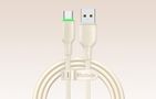 USB to USB-C Cable Mcdodo CA-4750 with LED light 1.2m (beige), Mcdodo CA-4750