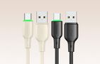 USB to USB-C Cable Mcdodo CA-4751 with LED light 1.2m (black), Mcdodo CA-4751