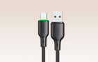 USB to USB-C Cable Mcdodo CA-4751 with LED light 1.2m (black), Mcdodo CA-4751