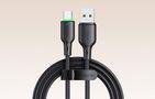 USB to USB-C Cable Mcdodo CA-4751 with LED light 1.2m (black), Mcdodo CA-4751