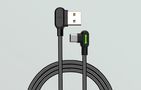 USB to USB-C cable Mcdodo CA-5280 LED, 0.5m (black), Mcdodo CA-5280