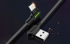 USB to USB-C cable Mcdodo CA-5280 LED, 0.5m (black), Mcdodo CA-5280