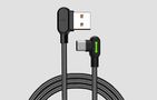 USB to USB-C cable Mcdodo CA-5280 LED, 1.8m (black), Mcdodo CA-5282