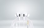 Earphones Remax RM-533, 3.5 mini jack, 1.2m (white), Remax RM-533