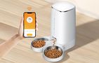 Rojeco 4L Automatic Pet Feeder WiFi Version with Double Bowl, Rojeco PTM-001-dual