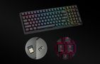 Wireless mechanical keyboard Royal Kludge RK98 RGB, Red switch (black), Royal Kludge RK98 red switch