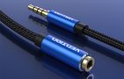 Cable Audio TRRS 3.5mm Male to 3.5mm Female Vention BHCLI 3m Blue, Vention BHCLI