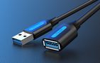 Cable Extension USB 3.0 A male-female Vention CBHBD 0.5m black, Vention CBHBD