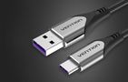 Cable USB-C to USB 2.0 Vention COFHI, FC 5A 3m (grey), Vention COFHI