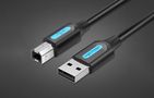 Cable USB 2.0 A to B Vention COQBG 1.5m (black), Vention COQBG