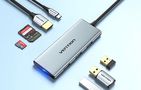 USB-C to HDMI, 3x USB 3.0, SD, TF, PD Hub Vention TOPHB 0.15m Gray, Vention TOPHB