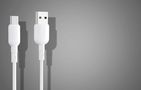 USB to USB-C cable VFAN Colorful X11, 3A, 1m (white), Vipfan X11TC-white