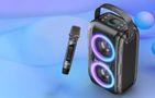 Wireless Bluetooth Speaker W-KING T9II 60W + microphone (black), W-KING T9II black