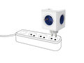PowerCube  tīkla adapteris ar USB ligzdām un  4 sarkanām  kontaktligzdām 1202RD/DEOUPC 8718444085690