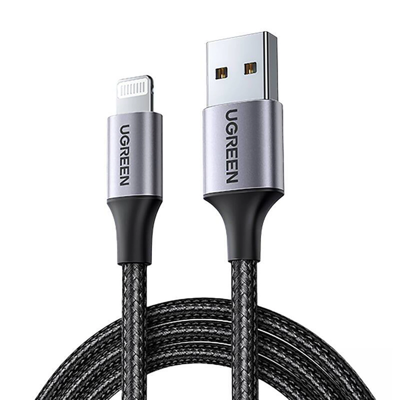 Ugreen US199 60158 USB-A / Lightning MFi cable 2m - black, Ugreen 60158-ugreen 60158-ugreen