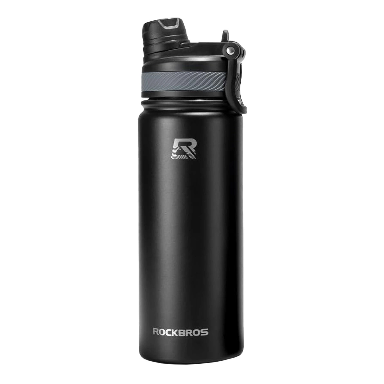 Rockbros 35210029001 thermal bottle for bicycle drinks 550 ml - black, Rockbros 7683507140849 7683507140849