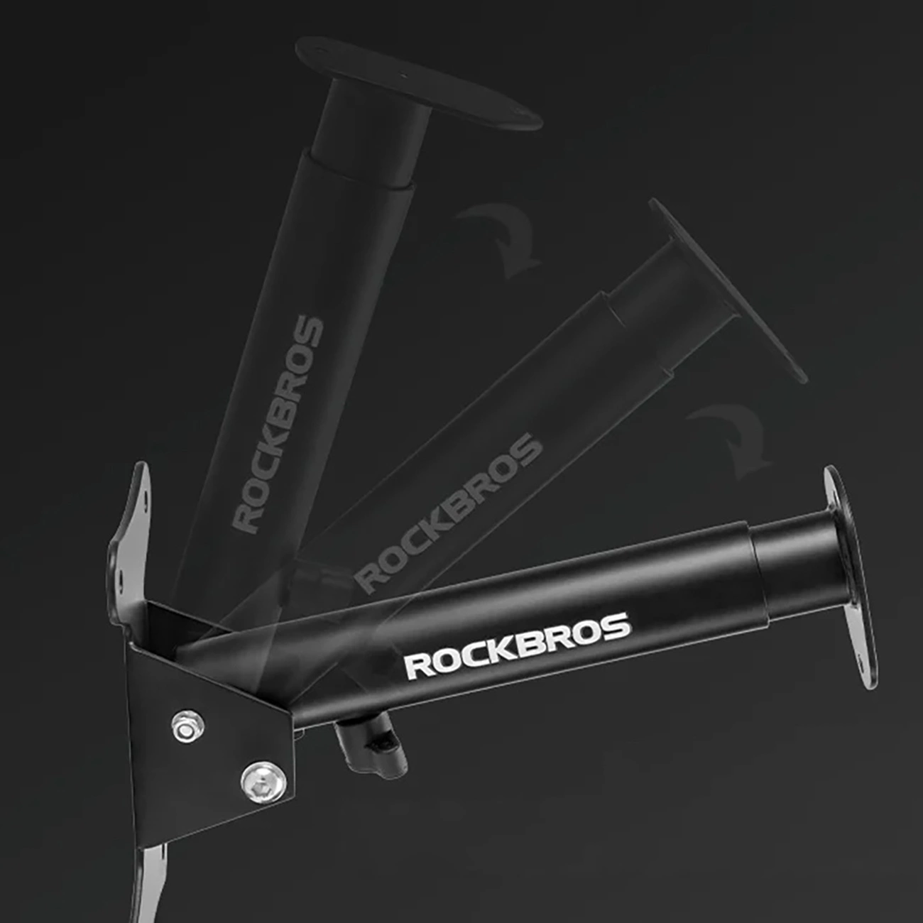 Rockbros 27210016001 Wall Mount Bike Hanger - Black, Rockbros 7381758550829 7381758550829