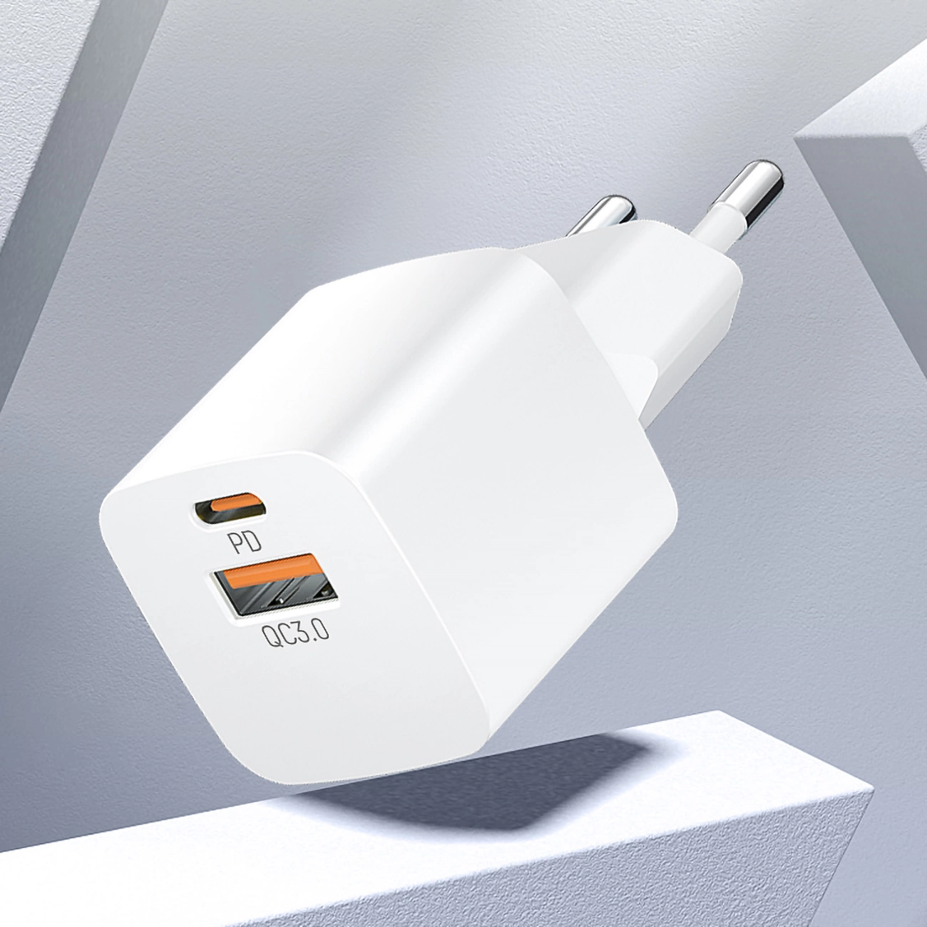 Wozinsky CMWCW 20W USB-C / USB-A wall charger - white, Wozinsky 5907769308611 5907769308611