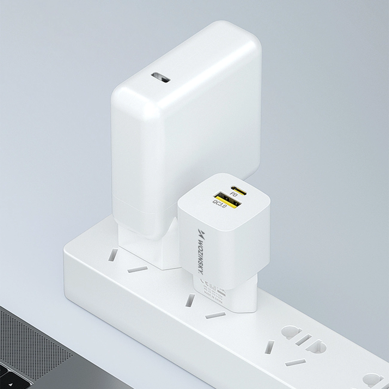 Wozinsky WWCEAC GaN USB-A USB-C 33W wall charger - white, Wozinsky 5907769308109 5907769308109