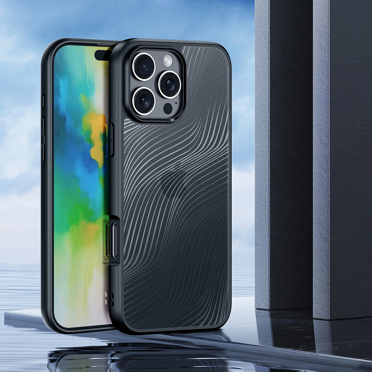 Dux Ducis Aimo Case for iPhone 16 Pro Max - Black, Dux Ducis 6934913005958 6934913005958