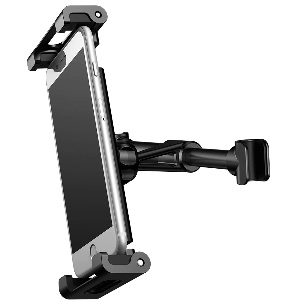 Baseus Backseat Car Mount SUHZ-01 Car Headrest Holder for Tablets / Smartphones 4.7-12.9" - Black, Baseus 6953156261358 6953156261358