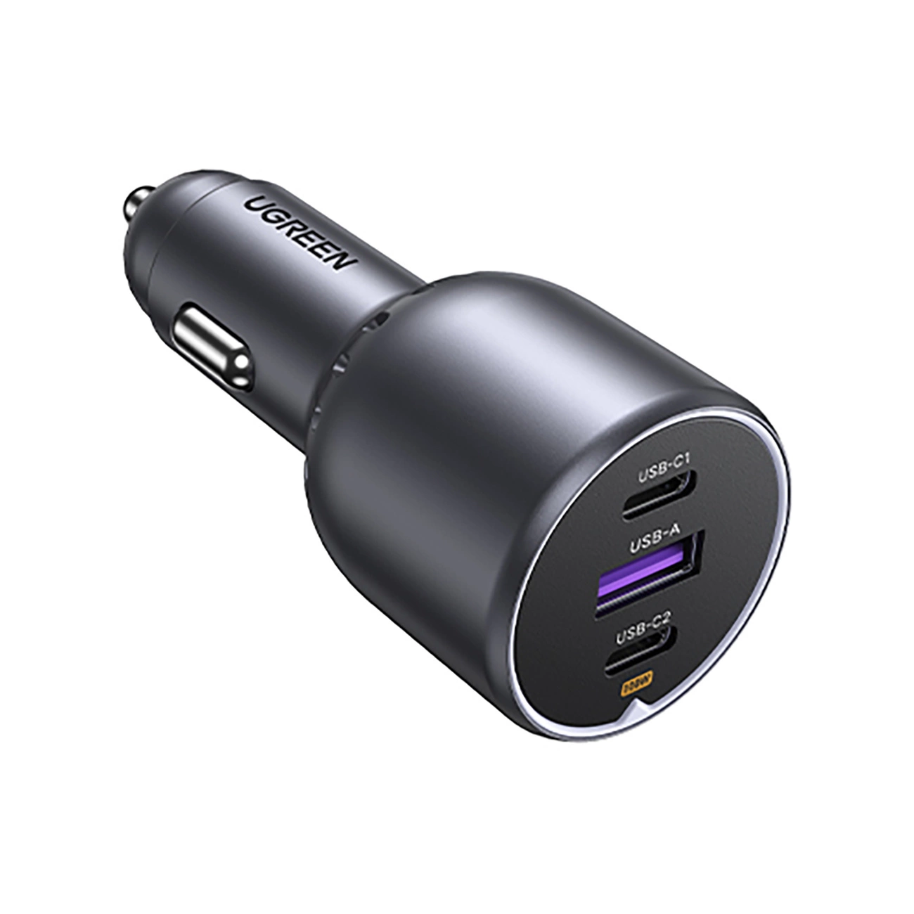 Ugreen EC705 car charger 130W 2x USB-C 1x USB-A - gray, Ugreen 35025-ugreen 35025-ugreen