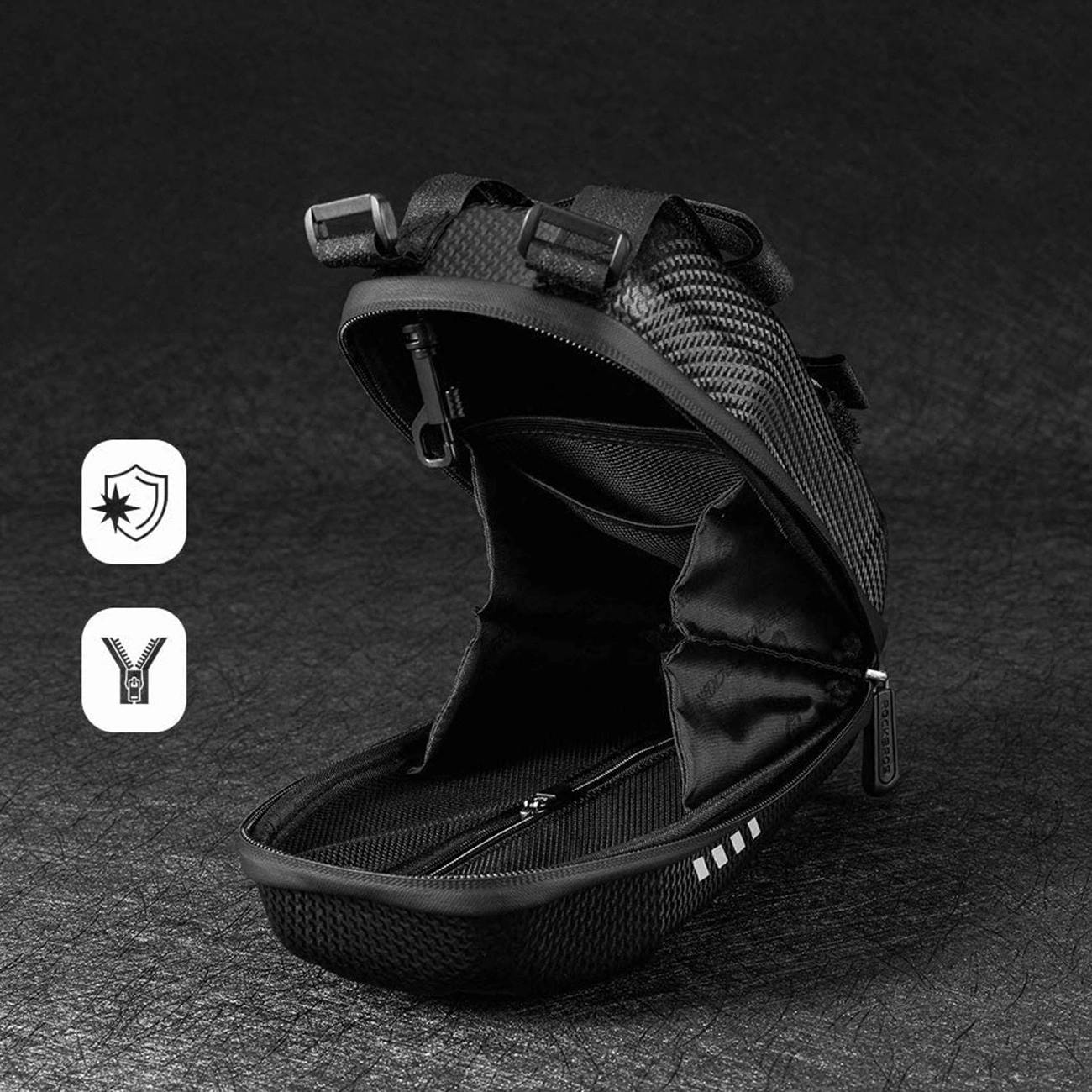 Rockbros B62-1 bicycle bag for handlebar or frame 3 l - black, Rockbros 7683507142010 7683507142010