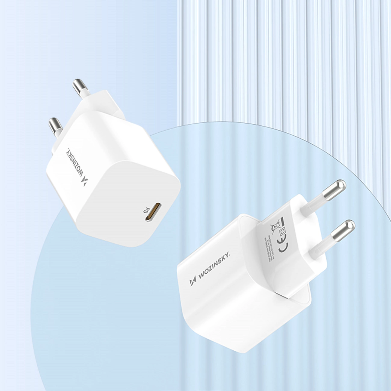 Wozinsky CMWCS USB-C PD 20W wall charger - white, Wozinsky 5907769308628 5907769308628