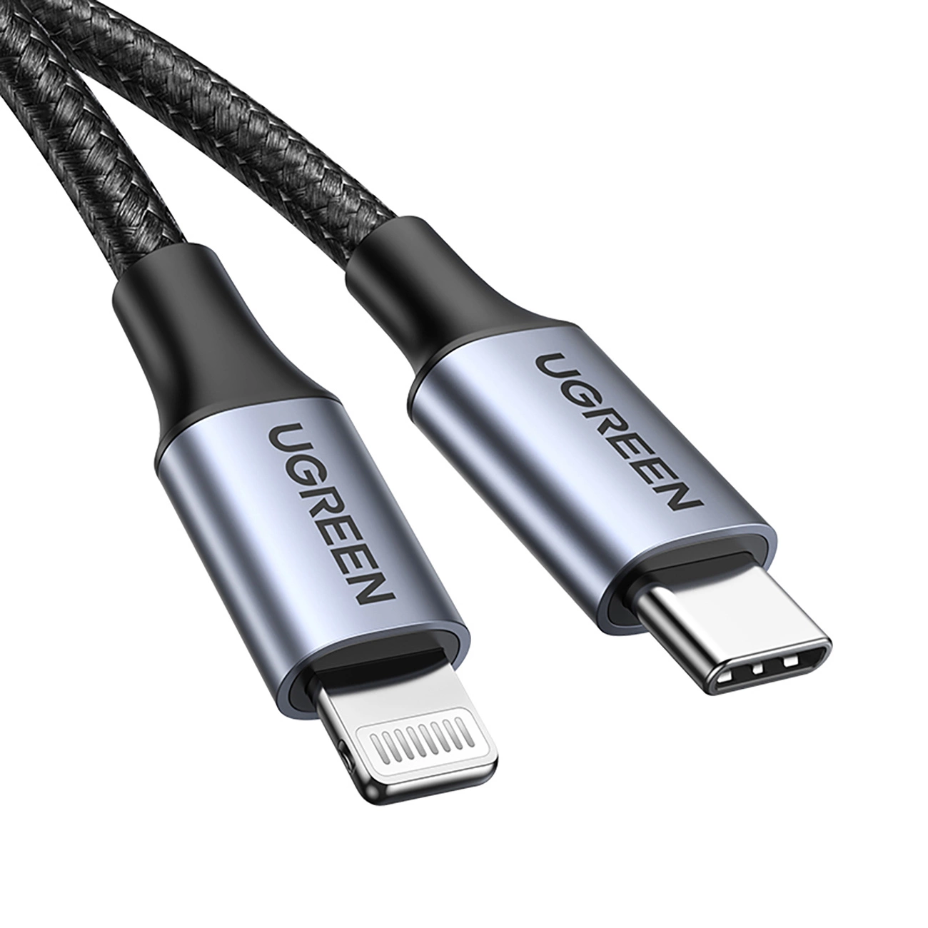 Ugreen US304 60759 Lightning - USB-C 2.0 MFi Cable 1m - Gray, Ugreen 60759-ugreen 60759-ugreen