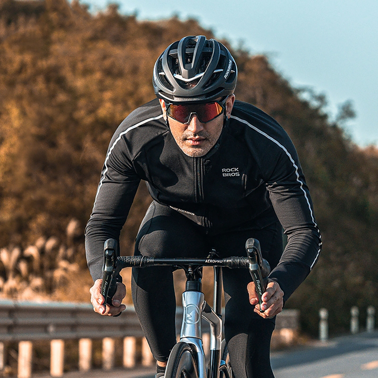 Rockbros cycling jersey 15400002003 long sleeve fall/winter L - black, Rockbros 7381758550744 7381758550744
