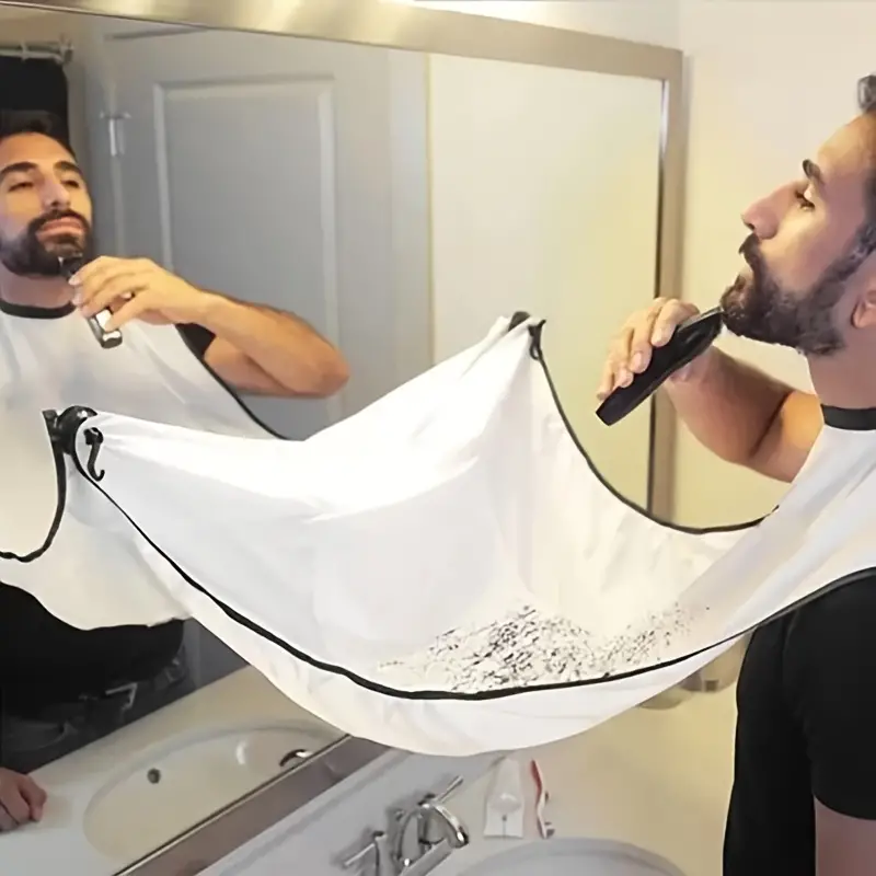 Extralink Beard Shaving Cape for Grooming and Cutting, Black, EXTRALINK BEARD SHAVING CAPE BLACK 5906168630545