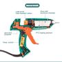 Professional HotMelt Glue Gun 100W 170 (200)°C, GK-389B Pro'sKit GK-389B 4711552154221