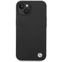 BMW Silicone Metal Logo case for iPhone 15 / 14 / 13 - black, BMW 3666339200077 3666339200077
